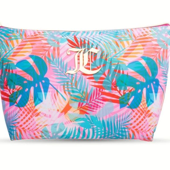 Juicy Couture Tropical Palm Monogram Cosmetic Pouch - Picture 2 of 6